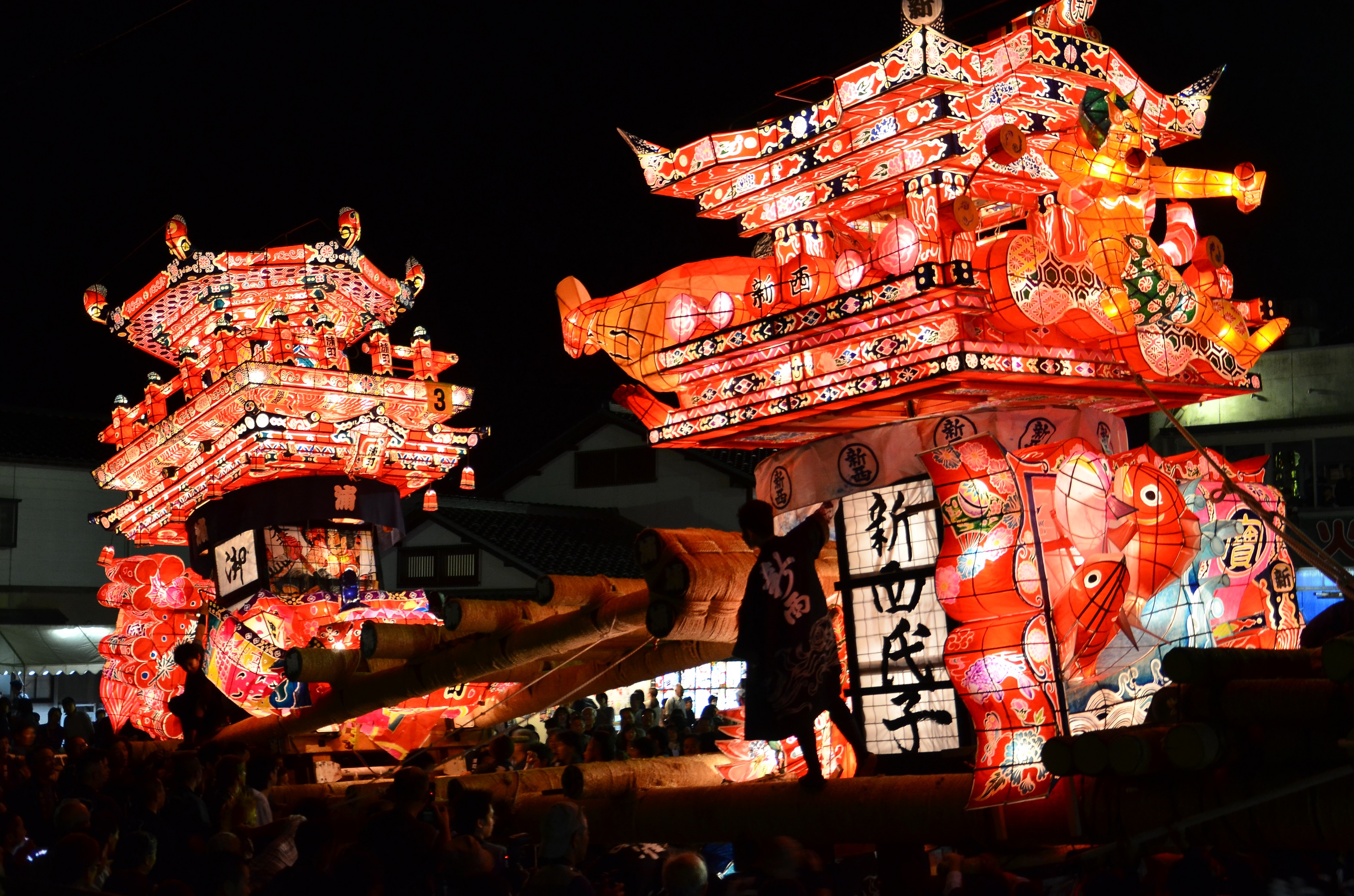 津沢夜高あんどん祭 Hida Toyama Ishikawa Tourism Association Hietsuno